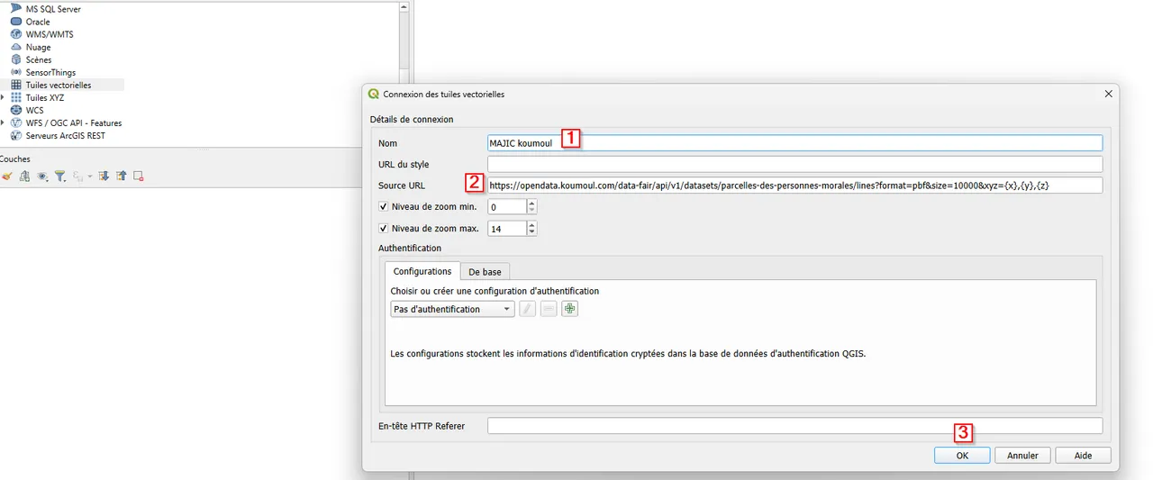 Configuration QGIS